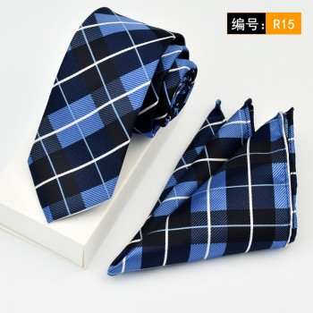 领带口袋巾套装 方巾 男士商务韩版6CM 定制 现货1200针