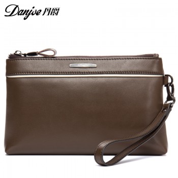 丹爵(DANJUE)商务休闲手包钱包卡包时尚款潮流包头层牛皮男士手拿包D8098