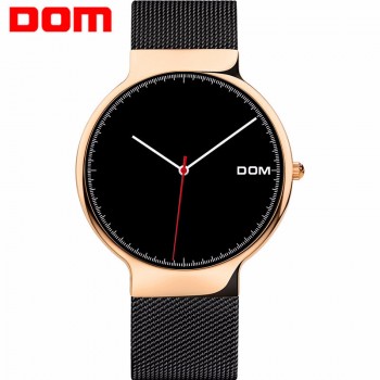 DOM手表2018爆款手表时尚超薄网带表北欧简约三针商务防水石英