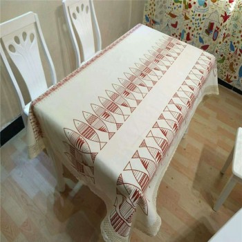 棉麻桌布台布纯色四季通用布艺台布餐桌布茶几布